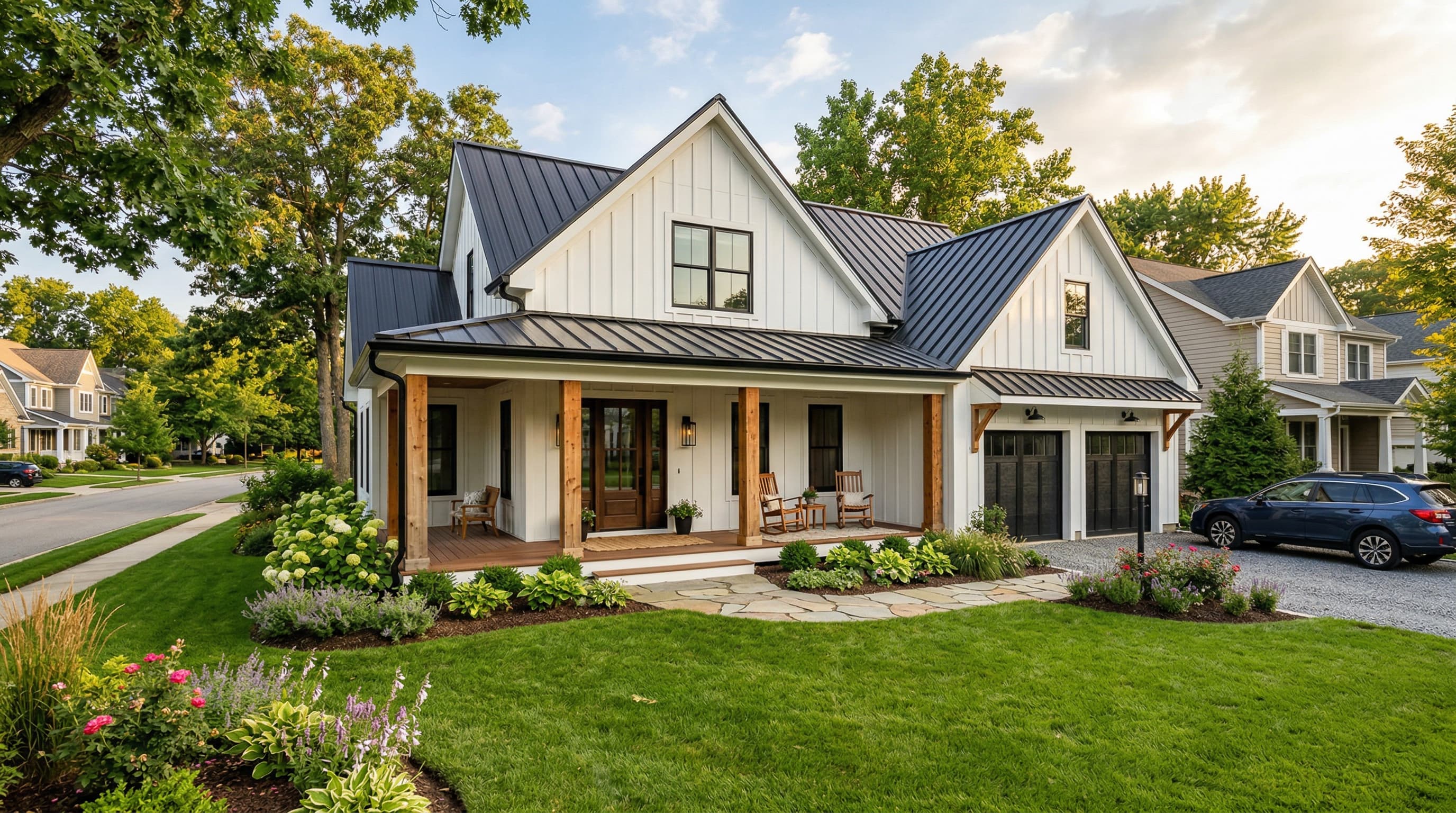 Beautiful completed modern farmhouse home