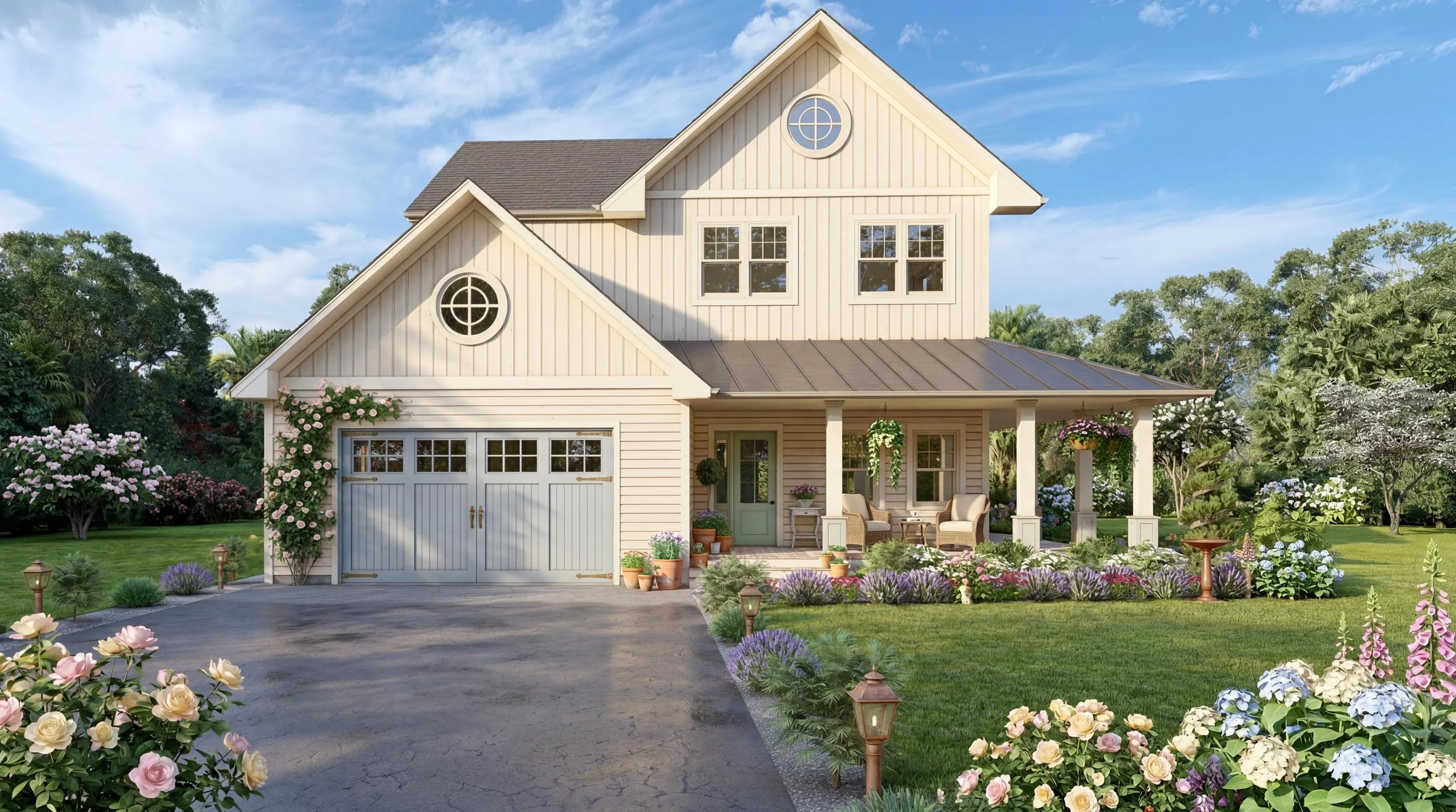 Cottage House Plan, 4 Bed 3.5 Bath Farmhouse Home Design, 2850 Sq Ft