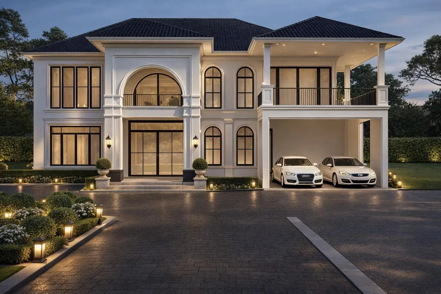 Modern Classical Villa House Plan | 6 Bedroom, 4860 Sq Ft