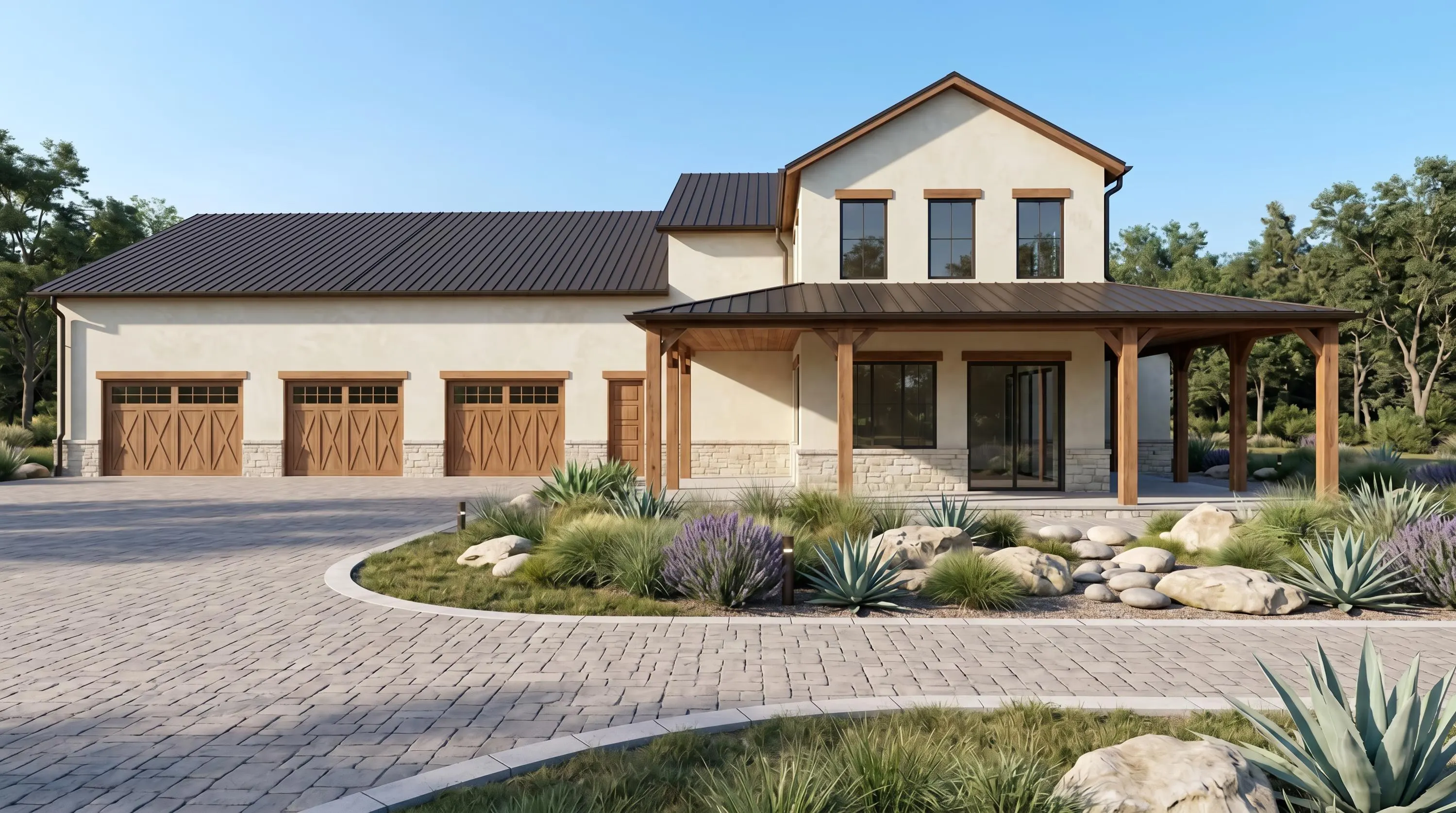 Modern Ranch House Plan PDF | 4 Bedroom 3.5 Bath Home
