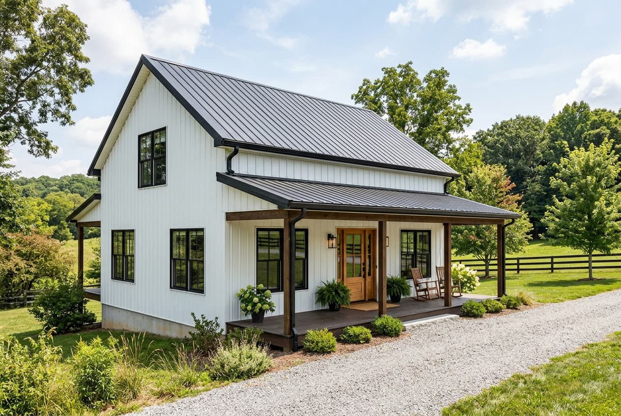Classic barndominium exterior